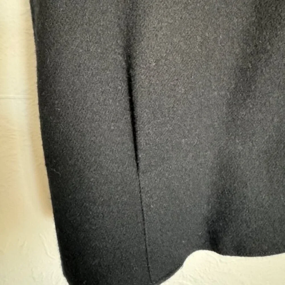 Double D Ranch Wear Blue Wool appliqued Vest, no size tag, assume XS - Picture 6 of 9